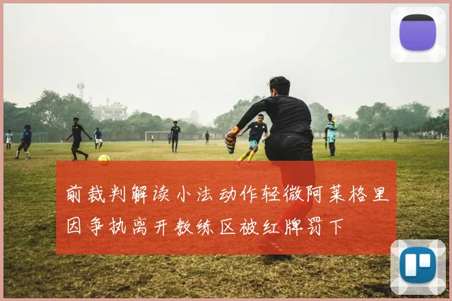 前裁判解读小法动作轻微阿莱格里因争执离开教练区被红牌罚下